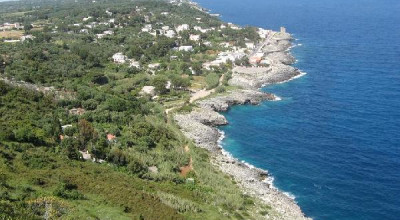 Una veduta panoramica di Marina Serra vista dal Belvedere